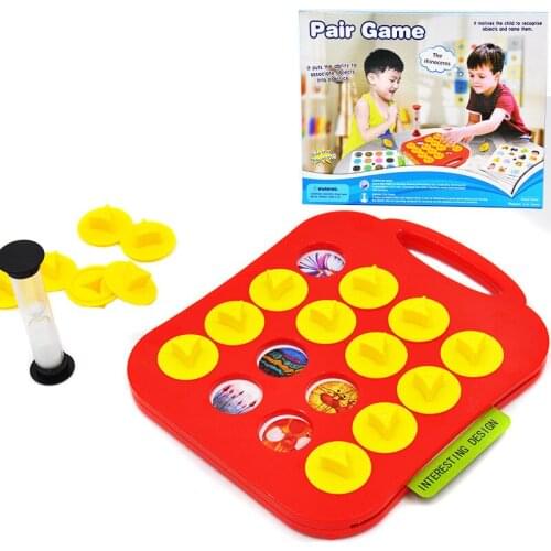 Children Memory Training Matching Pair Game Early Education Interactive Toy Parent Child Link Up Chess Toys