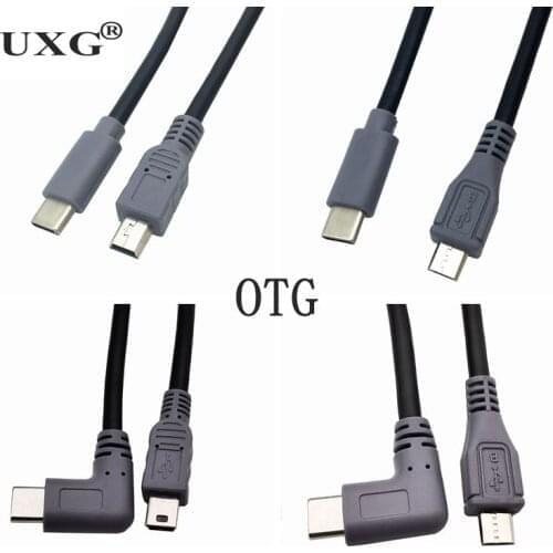 OTG Data Cable For DJI Spark AIR Mavic 2 Pro Zoom Mini Hubson Zino Micro-USB Type-C Adapter Connector Phone Tablet Controller