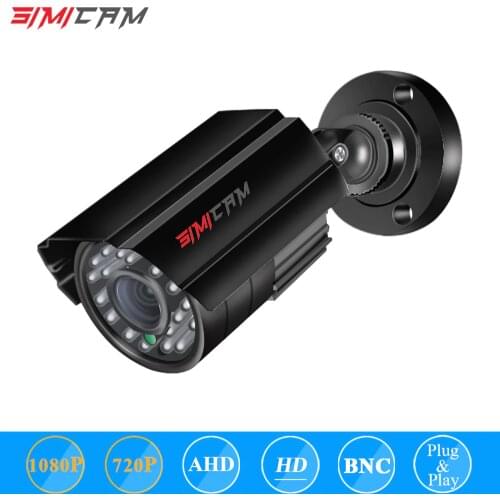 SIMICAM AHD Analog High Definition Security Camera Outdoor Waterproof Bullet Camera1080P AHD / TVI / CVI/CVBS Surveillance Night