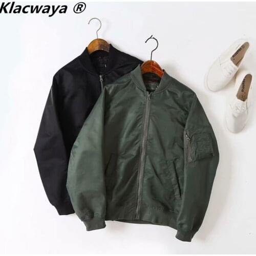 Klacwaya Women's Black Bomber Jackets