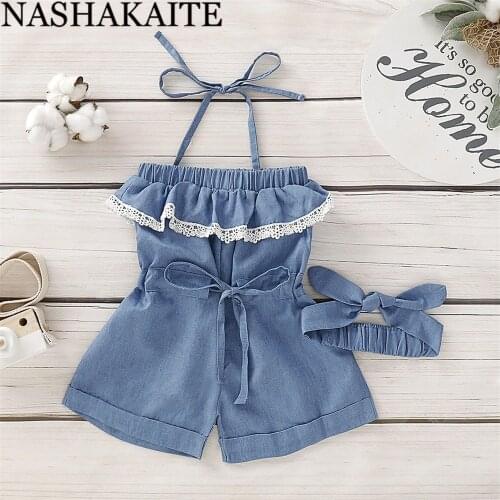 Джинсовые комбинезоны для девочек NASHAKAITE China At AliExpress