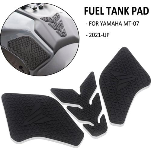 For Yamaha MT 07 MT07 MT-07 2021 Motorcycle Non-slip Side Fuel Tank Pad Protector Stickers Decal Gas Knee Grip Traction Pads