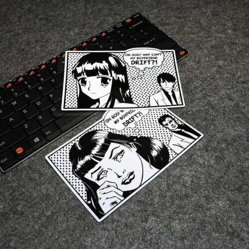 GalonDeco Creative Individual Cartoon Reflective Car Sticker Car Modification Rear Windshield Waterproof DRIFT Funny Decals