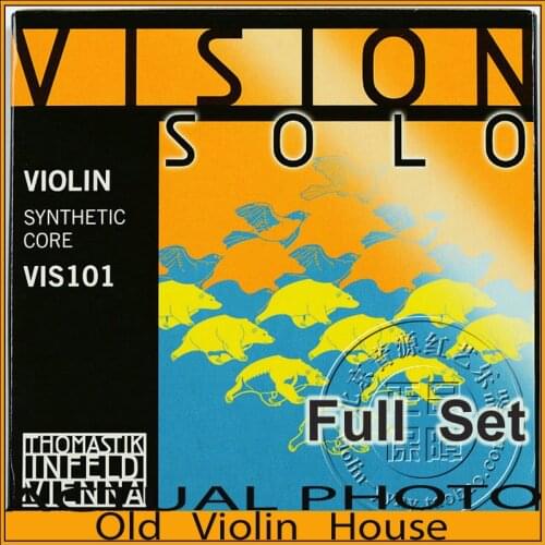 Original Thomastik Vision Solo 4/4 Violin Strings(VIS101) Set Med Silver-D, full set,made in Austria ,Hot sell