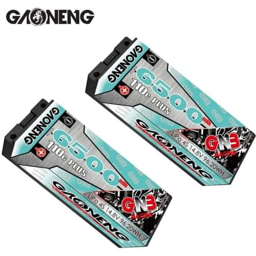 Original GAONENG GNB 14.8V 6500mAh 110C Rechargeable battery For RC Car Racing Spare Parts With Shell Upgrade LiHV 4S Battery