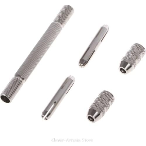 Double Headed Hand Twist Drill Chuck Drill Bit Holder Little Pin Vise Au 19 20 Dropship