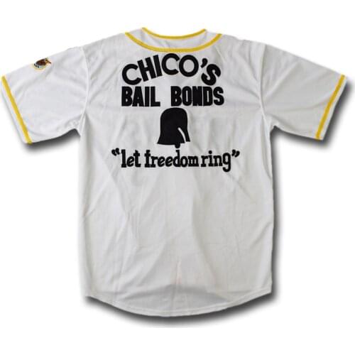 BAD NEWS BEARS MOVIE BUTTON DOWN JERSEY #3 Leak #12 Tanner Boyle White Movie Stitched Baseball Jersey Stitched Logo