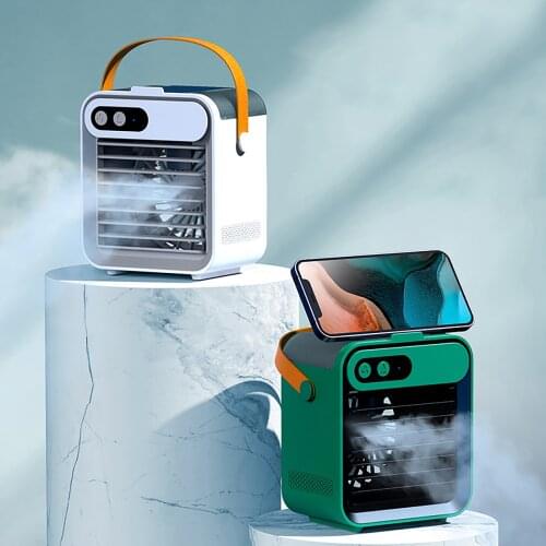Portable Air Conditioner Fan Mini Air Cooler USB Multi-Function Humidifier for Home Office Quiet Cooling Small Air Conditioner