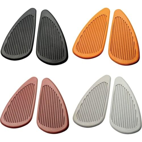 Anti-slip Sticker Decals Tank Traction Pad Side Knee Grip Protector For Harley Dyan Softail XL883 XL1200 For Triumph 800 955 675