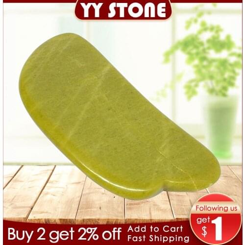 Tontin natural Green stone Slimming Lifting Tool Natural Massage Roller Stone Skin Massage Beauty Care GUASHA scraper home