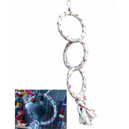 2PCS Tricycle Cotton Climbing Parrot Toys Colorful Bird Training Educational Toys Chewing Supplies Wholesale Price