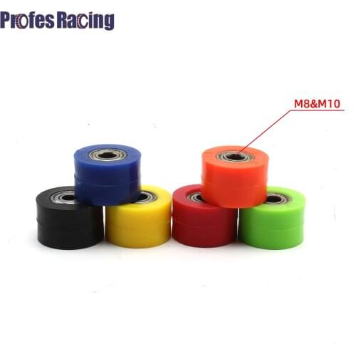 Drive Chain 8/10mm Pulley Roller Slider Tensioner Wheel Guide For CRF YZF EXC RMZ KLX Enduro Dirt Street Bike Motorcycle