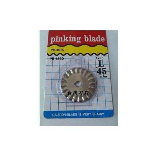 High quality 45mm samll Pinking Blades Rotary Cutter Sewing Parts Top Quality ,5pcs /Lot