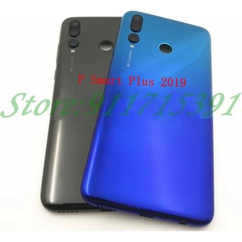 For Huawei P Smart 2019 Battery Back Cover Rear Cover Housing Door For Huawei P Smart + 2019 has camera Lens and button
