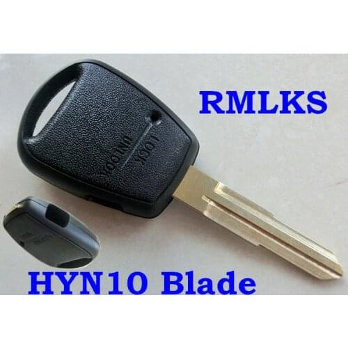 RMLKS Replacement 1 Side Button Remote Key Shell Fob Car Key Blank Uncut HYN10 HYN14 Blade Fit For Hyundai Accent Getz