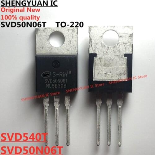 10 pcs/lot SVD50N06T SVD50N06 50N06 SVD540T SVD540 TO-220 N-Channel Power MOSFET 100% new imported original 100% quality