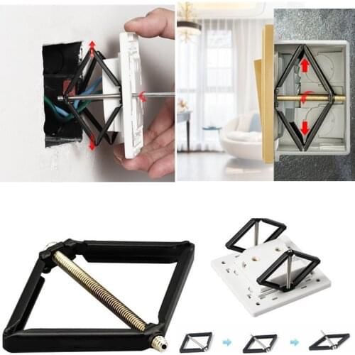 10pcs New cassette repairer 86type square dark box repair screw wall mounted junction box Support Rod Electrician Accessories