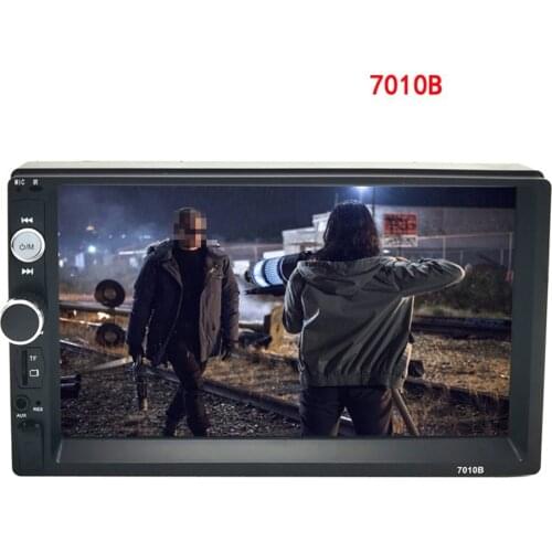 2 Din MP5 Player 7 Inch LCD Touch Screen Auto FM Radio Video Player Music Audio With USB Support Rear Camera