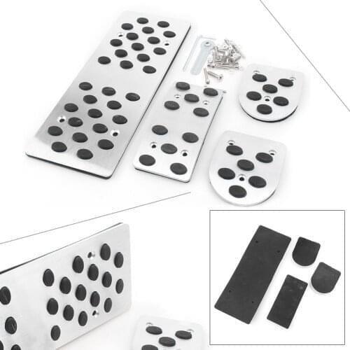 4Pcs Car MT Foot Rest Pedal Pad Cover Manual Transmission For Toyota Corolla RAV4 Yaris