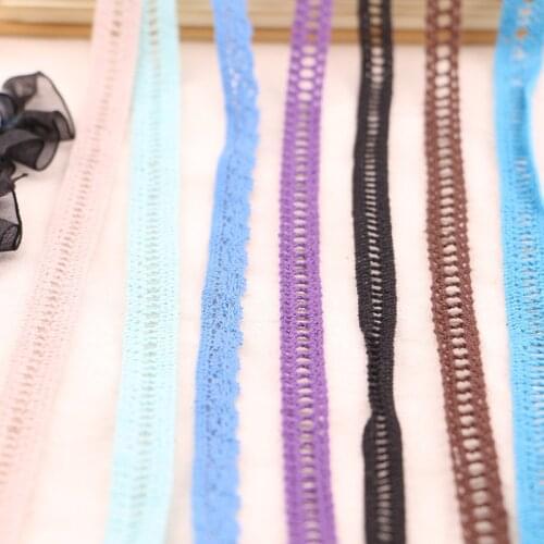 5YARD 1CM DIY Handmade Garment Decoration with Lace Supplementary of Colored Pure Cotton Yarn