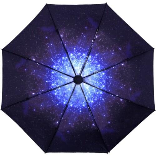 Anti-UV Full Automatic Umbrella Rain Women Men 3 Folding Light and Durable 8K Strong Umbrellas Kids Rainy Sunny Wholesale Price