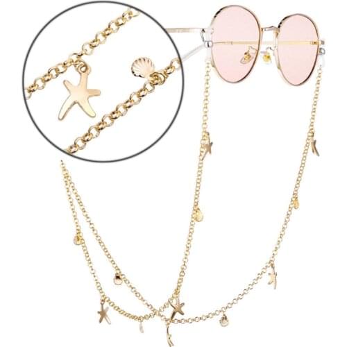 Kid Women Glass Chain Face Mask Chain Necklace Strap Non-slip Eyeglass Holder Cord Neck Sunglass Strap Chain for Unisex Jewelry