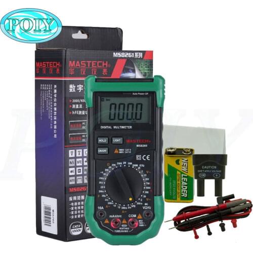 Mastech MS8265 Manual Range Digital Multimeter for AC/DC Voltage Current Test with Ohm Capacitance Frequency Measurement