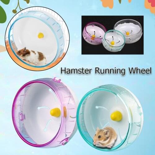 3 Size Hamster Running Disc Toy Silent Rotatory Jogging Wheel Pet Sports Wheel Toys PP Plastic Rotating Wheel Pet Accessories