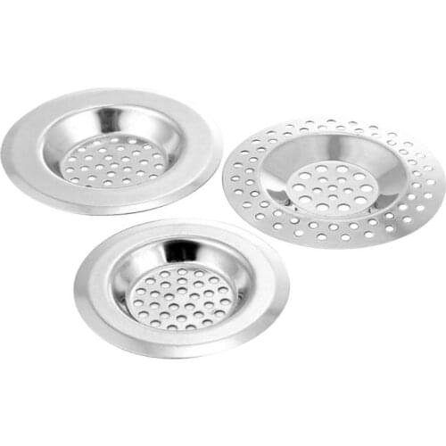 Stainless Steel Dish Basin Sink Strainer Kitchen Sink Filter Bathroom Prevent Blockage Hair Catcher Floor Cover Drain Basin Drai