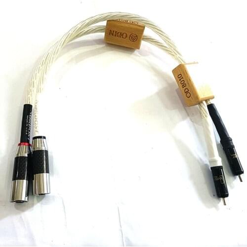 New HiFi Hi-end Silver Plated shield Hifi Data Cable ODIN NORDOST Male Female RCA XLR Audio Cable Extend Cord Wire