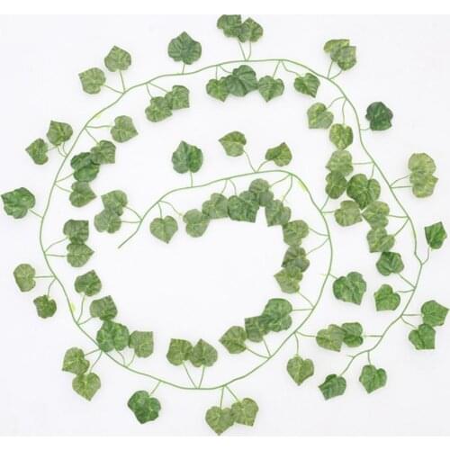 1Pcs 200cm Fake Ivy Leaves Fake Vines Artificial Ivy, Silk Ivy Garland Greenery Artificial Hanging Plants for Wedding Wall Decor