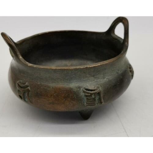 Chinese Exquisite Handmade Copper Gilt Incense Burner