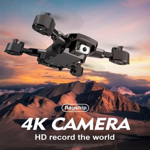 Quadcopter With Camera Dual HD Wifi Real Time Video Roll Headless One Key Return Foldable Drone 4k Profesional Dron Helicoptero