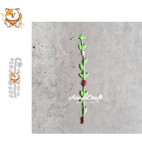 Rattan Plant Metal Cutting Dies Mold Knife Scrapbooking Stencil DIY Embossing Craft Die Cuts Card Making New Dies For 2020