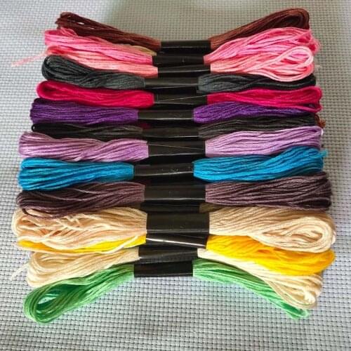 Metallic Embroidery Machine Thread Kit Cross Stitch Polyester Threads Sewing Accessories SCIE999