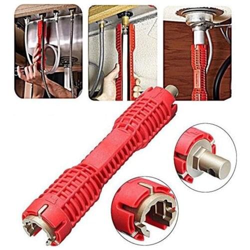Multifunction AntiSlip Faucet Sink Installer Water Pipe Socket Wrench Spanner Bathroom Installation And Repair Tool