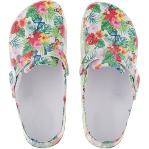 2021 Mens Clogs Summer Shoes EVA Non-slip Nurse Shoes Clogs Women Sandals Casual Garden Beach Shoes Floral Work Clogs Shoes