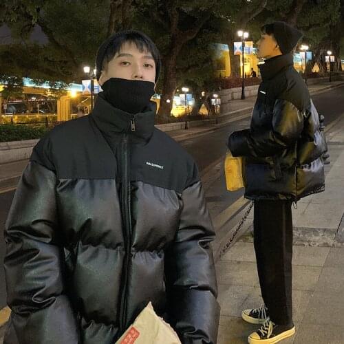 New Mens PU Leather Jacket Casual Slim Bomber Jacket Men Thicken Warm Cotton-padded Coat Parka Mens Winter Jackets Coats Y152