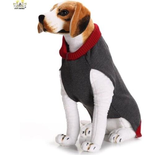 New Fashion Casual Elk Pet Sweater Knitted Teddy Small And Medium-Sized Dog Christmas Gray Fawn Dog Fall Winter Clothes