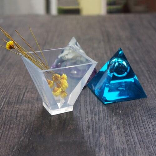 Transparent Pyramid Silicone Molds DIY Resin Decorative Craft Jewelry Making Mold Resin Molds For Jewelry Craft Jewelry