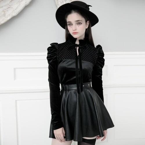 Блузки с бантом PUNK RAVE China At AliExpress