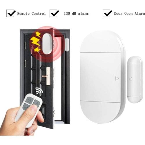 433MHz 130dB Horn Door Magnetic Alarm Remote Control Wireless Window Magnetic Sensor Home Security System Anti-theft Detector