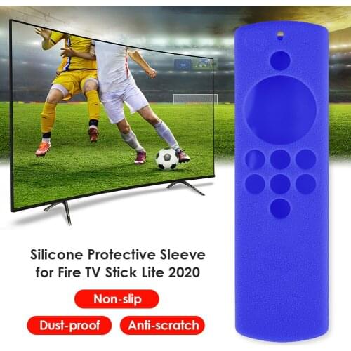 Silicone Voice Remote Control Case Cover Shockproof Washable Protection Sleeve for Amazon Alexa Fire TV Stick Lite