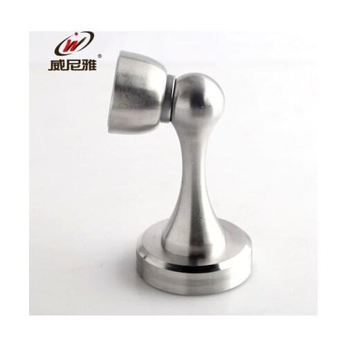 Stainless steel door stopper top gear touched the bathroom wall Interior bedroom magnetic door door dual-use