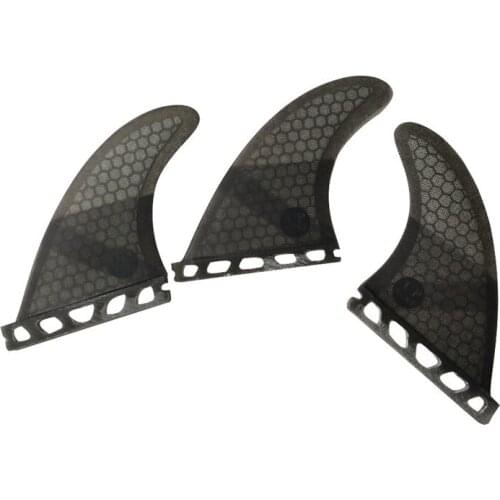 Surfing Paddling Future Fins G5 Honeycomb Fiberglass Fin Surfboard Fin Pure Color Fins Black Color Available 3pc per set Quilhas