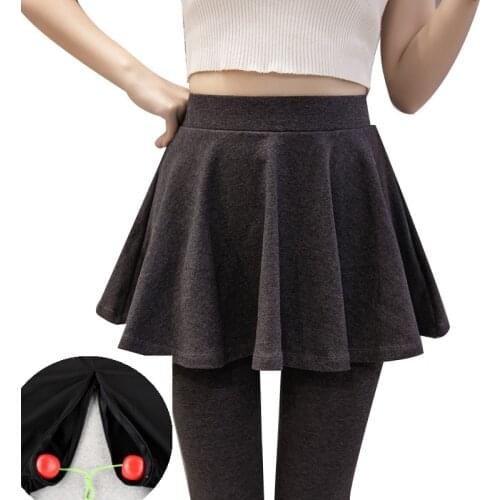 Outdoor Sex Pleated Skirt for Women Fake Two-piece Crotchless Leggings Open Crotch Pants Couples Sexual Outdoor Sex Hosen