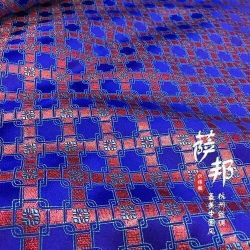 Nine series pattern Jacquard Silk fabric brocade Satin fabric for COSPLAY/Kimono/Mongolia clothing/Stage suit 1 order=1meter