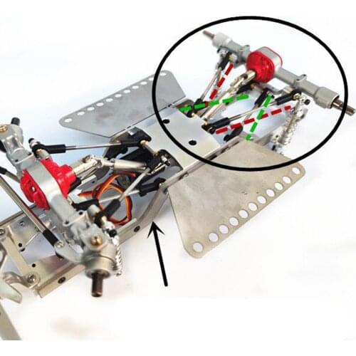 1/12 RC Crawler Car Aluminum Alloy Body Frame Chassis Kit for MN D90 99S Model Spare Parts