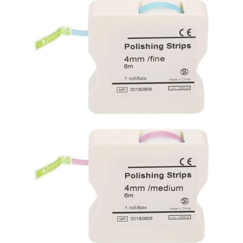 1Roll 4mm Roll Type Dental Coarse Fine Polishing Strip Composite Resin Tooth Interdental Sanding Grinding Dressing Teeth Tool