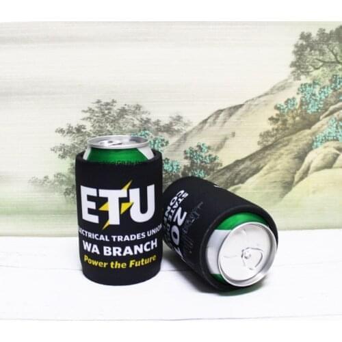 250pcs/lot Customized Australia Stubby Holders Neoprene Beverage Holder Stubbie For Business Beer Can Coolers Promotional Gift